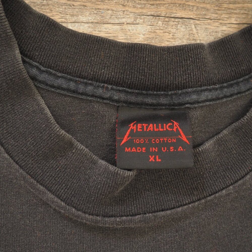 Vintage Metallica 1987 Master Of Puppets Short Sleeve Band Tee Shirt sz XL - Picture 7 of 11